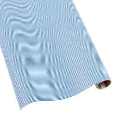 Oxford Stripe Gift Wrapping Paper in Blue & White - 30" x 8' Roll