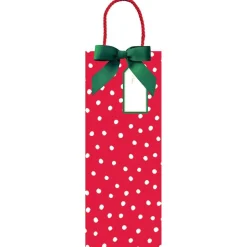 Painted Dots Wine & Bottle Gift Bag - 1 Each