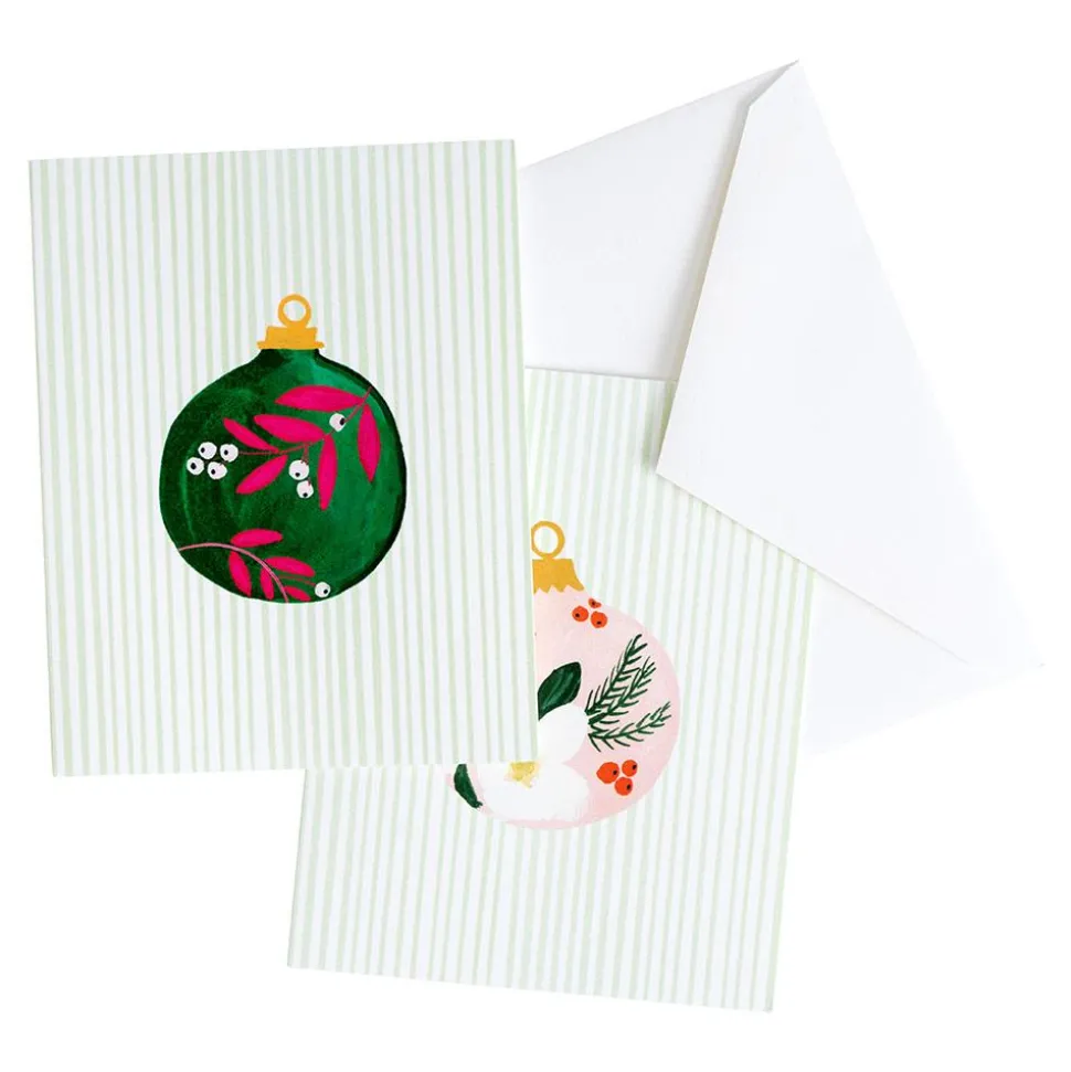 Painted Ornaments Assorted Boxed Note Cards - 10 Note Cards & 10 Envelopes