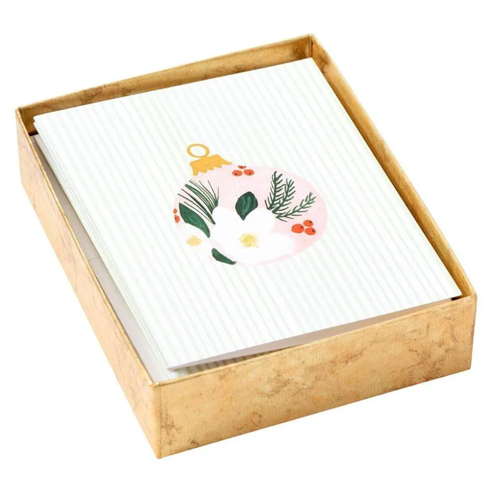 Painted Ornaments Assorted Boxed Note Cards - 10 Note Cards & 10 Envelopes