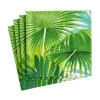 Palm Fronds Paper Cocktail Napkins in White - 20 Per Package