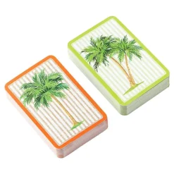 Palms Bridge Gift Set - 2 Playing Card Decks & 2 Score Pads
