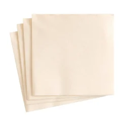 Paper Linen Solid Cocktail Napkins in Ivory - 15 Per Package