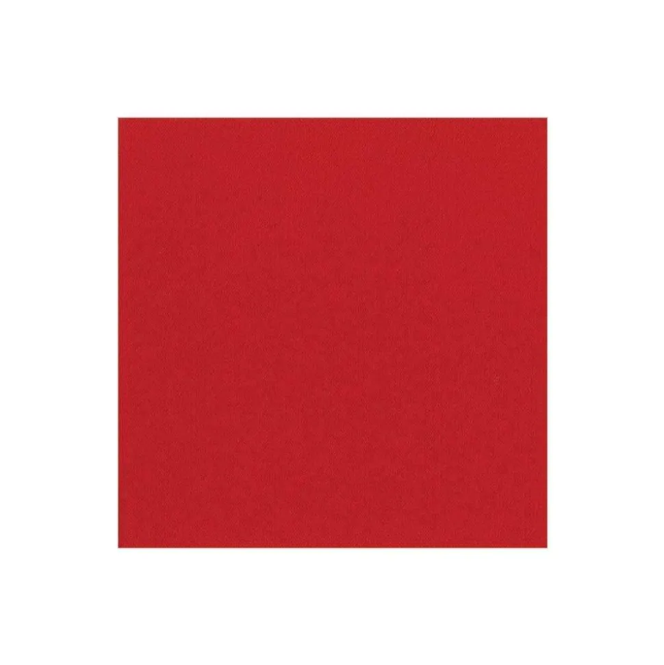 Paper Linen Solid Cocktail Napkins in Red - 15 Per Package
