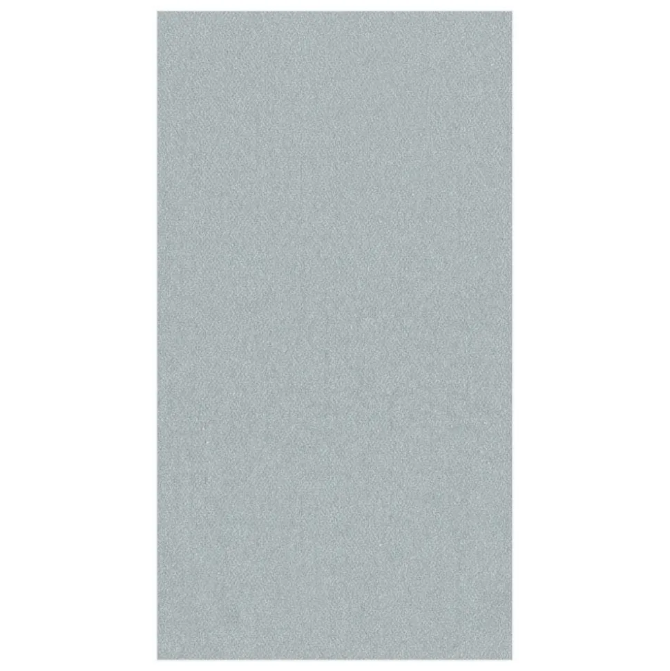Paper Linen Solid Guest Towel Napkins in Silver - 12 Per Package