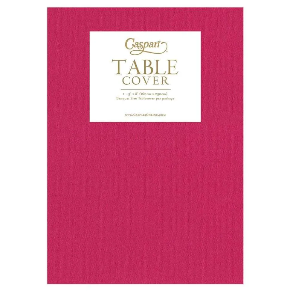 Paper Linen Solid Table Cover in Fuchsia - 1 Each