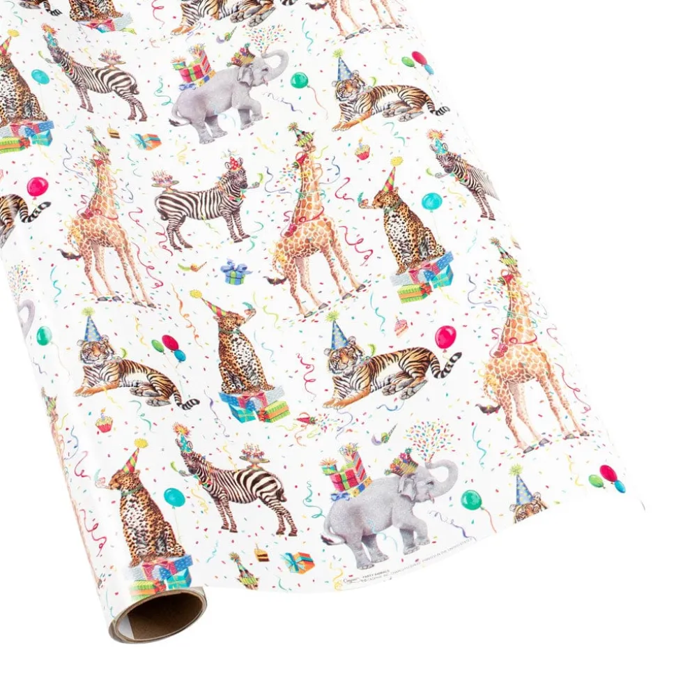 Party Animals Gift Wrapping Paper - 30" x 8' Roll