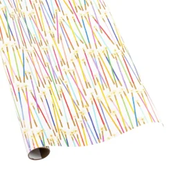 Party Candles Gift Wrapping Paper - 2 30" x 8' Rolls