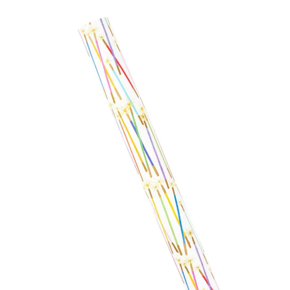 Party Candles Gift Wrapping Paper - 30" x 8' Roll