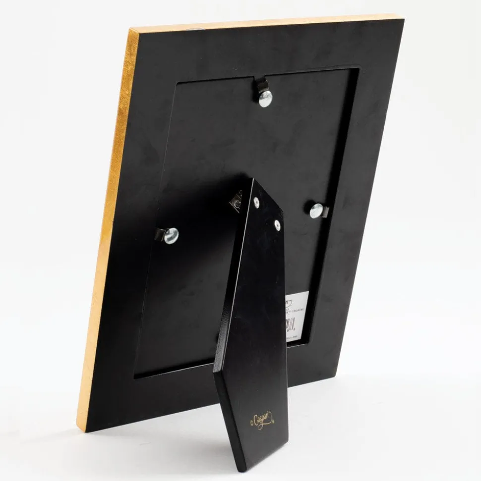 Pebble Lacquer 5" x 7" Picture Frame in Gold - 1 Each