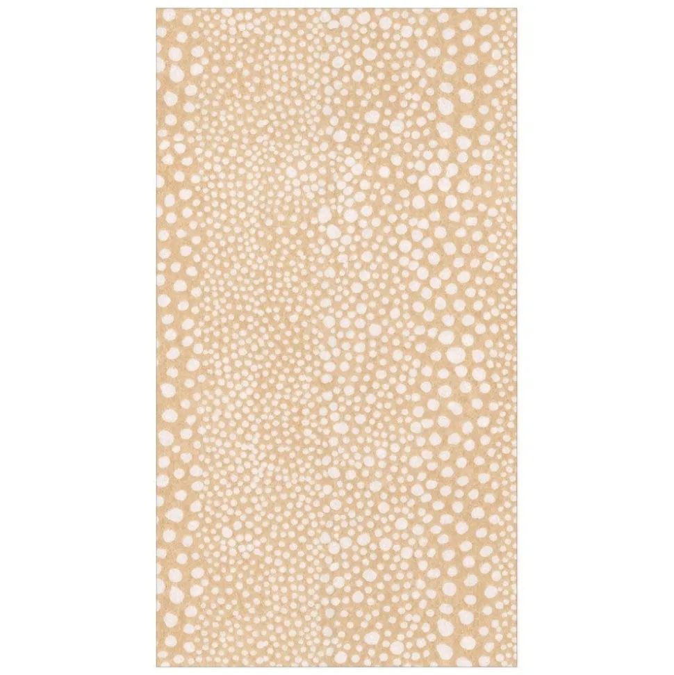Pebble Paper Linen Guest Towels Napkins in Beige - 12 Per Package