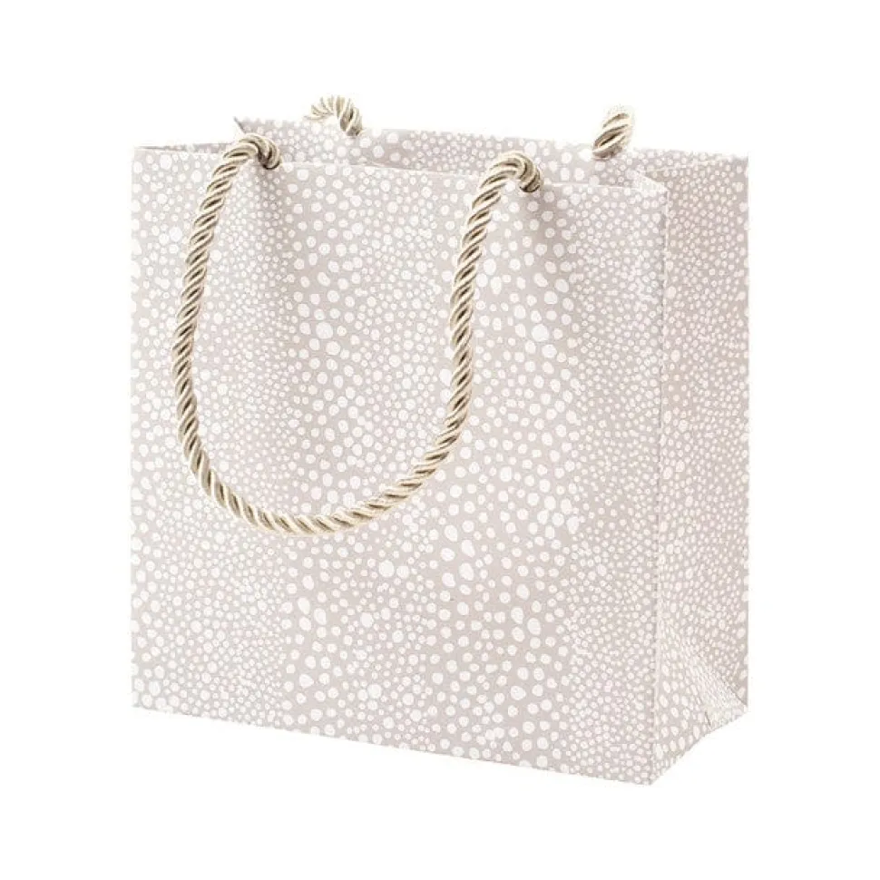 Pebble Small Square Gift Bag in Grey - 1 Each