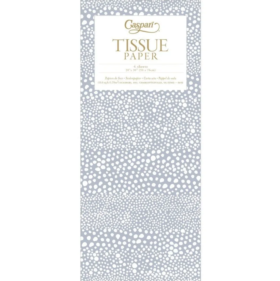 Pebble Tissue Paper in Silver - 4 Sheets Included