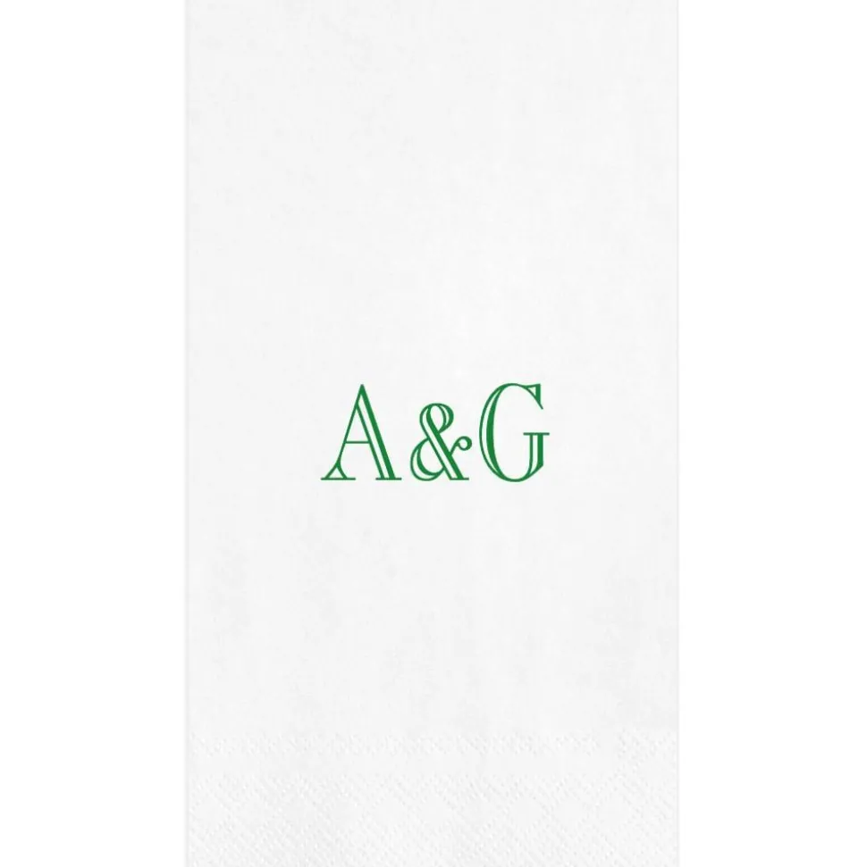 Personalized Double Initial Guest Towel Napkins
