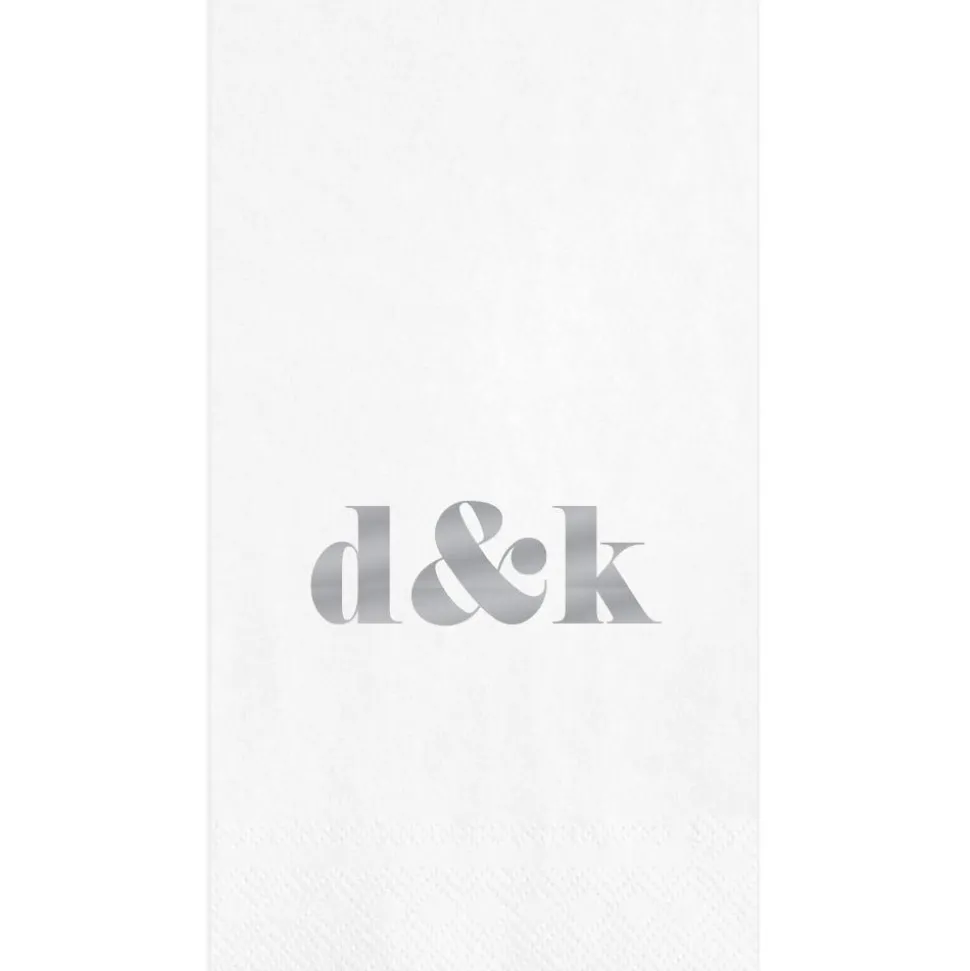 Personalized Double Initial Guest Towel Napkins