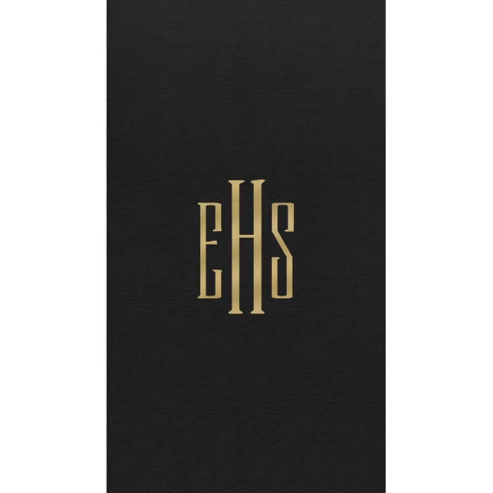 Personalized Monogram Paper Linen Guest Towel Napkins
