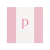 Personalized Single Initial Bandol Stripe Cocktail Napkins