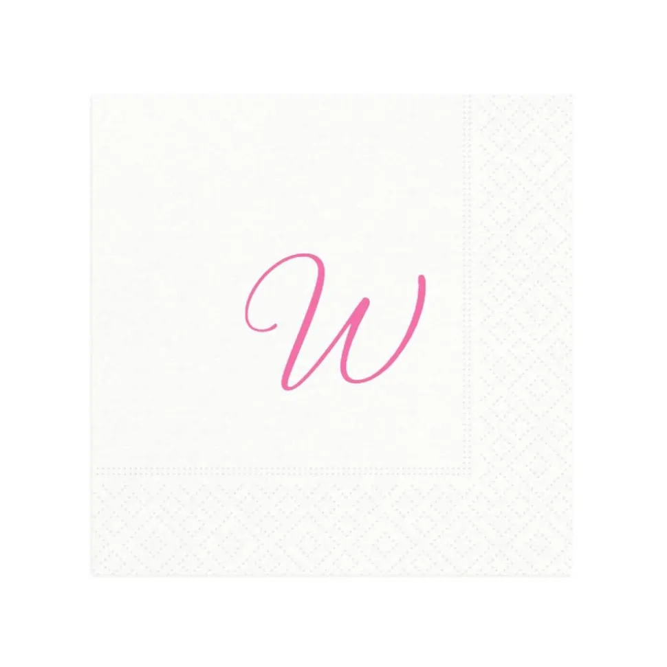 Personalized Single Initial Cocktail Napkins