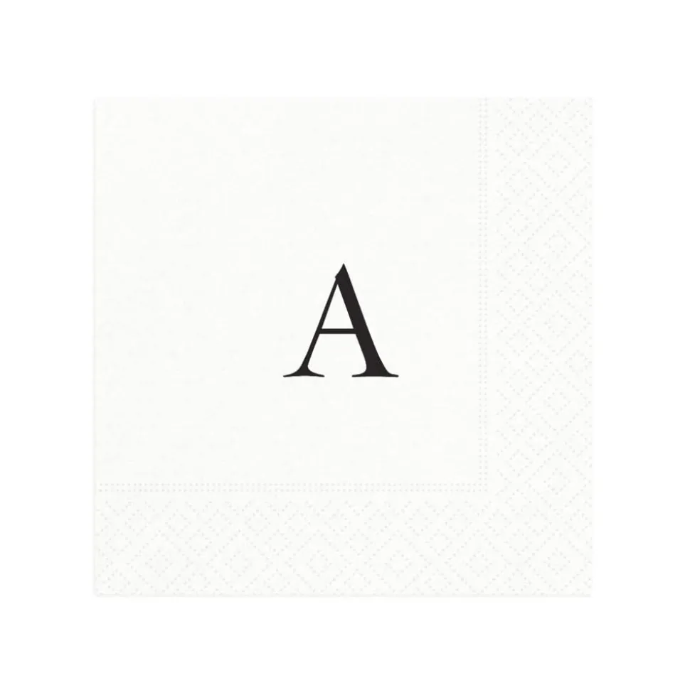 Personalized Single Initial Cocktail Napkins