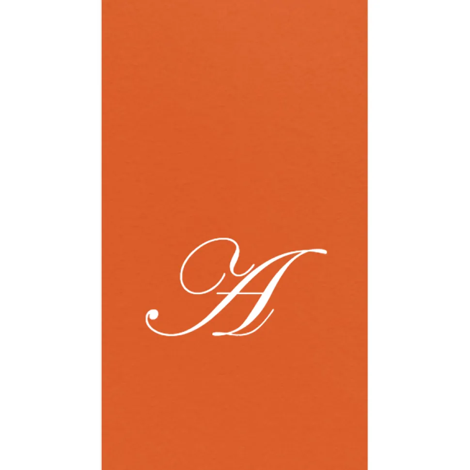 Personalized Single Initial Paper Linen Guest Towel Napkins