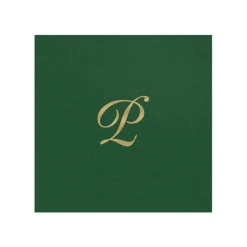 Personalized Single initial Paper Linen Cocktail Napkins