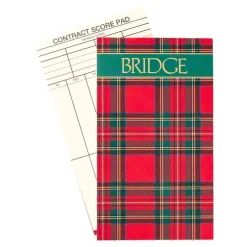 Plaid Large Type Bridge Gift Set - 2 Playing Card Decks & 2 Score Pads