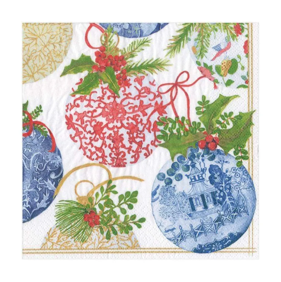 Porcelain Ornaments Paper Luncheon Napkins - 20 Per Package