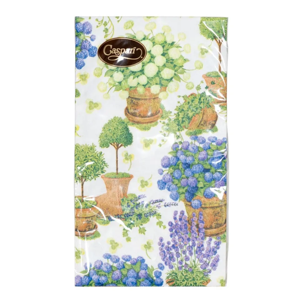 Potted Hydrangeas Guest Towel Napkins - 15 Per Package