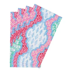 Provençal Cotton Pink Multi Guest Towel Napkins - 15 Per Package