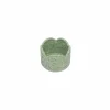 Rattan Scalloped Wine Coaster in Green - 1 Coaster
