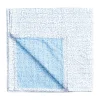 Reversible Kantha Table Cover in Blue Block Print Leaves - 1 Each
