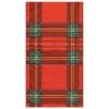 Royal Plaid Paper Guest Towel Napkins - 15 Per Package
