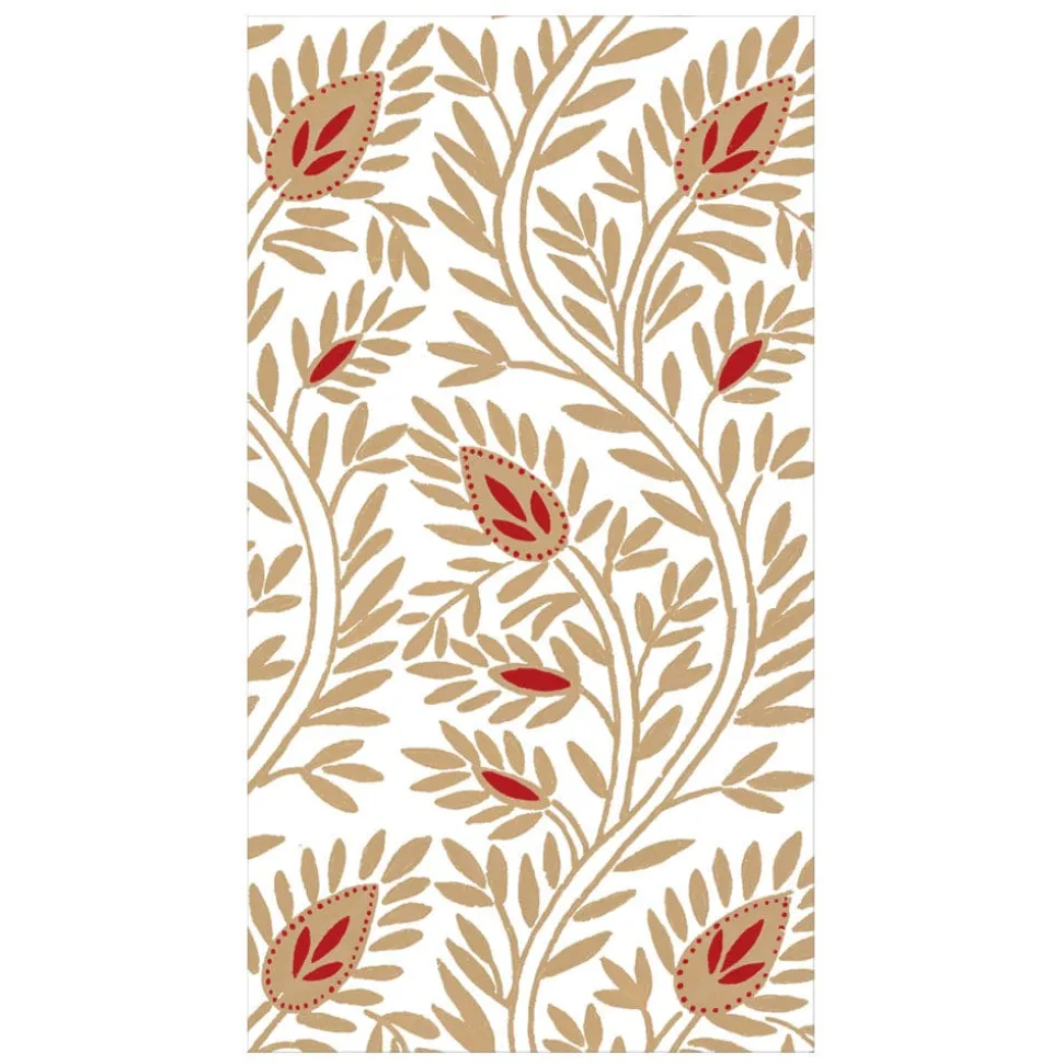 Samsara Gold Guest Towel Napkins - 15 Per Package