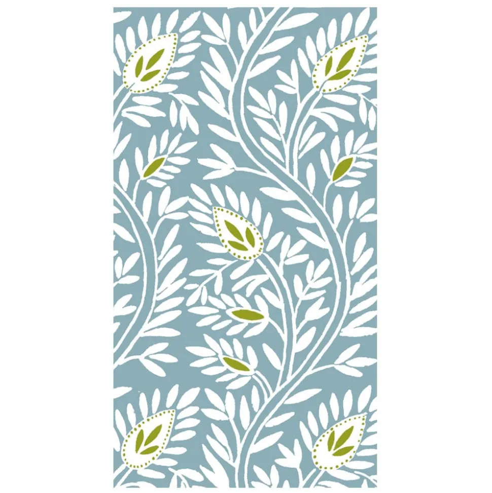 Samsara Stone Blue Guest Towel Napkins - 15 Per Package