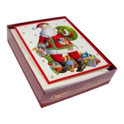 Santa Claus Lane Boxed Christmas Cards - 15 Christmas Cards & 15 Envelopes