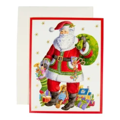 Santa Claus Lane Boxed Christmas Cards - 15 Christmas Cards & 15 Envelopes