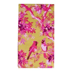 Scenic Songbirds Rose & Gold Guest Towel Napkins - 15 Per Package