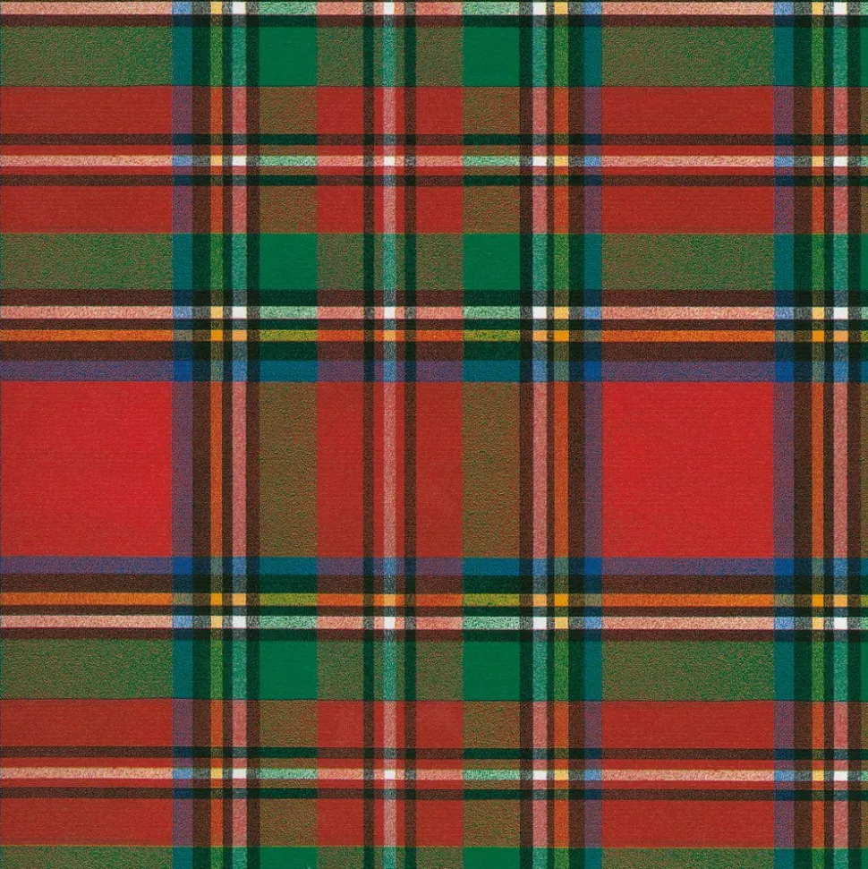 Scottish Tartan Red Roll Wrap - includes 1 Roll
