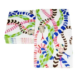 Serpentine White Guest Towel Napkins - 15 Per Package