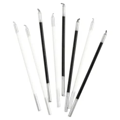 Slim Birthday Candles in Mixed Black & White - 16 Candles Per Package