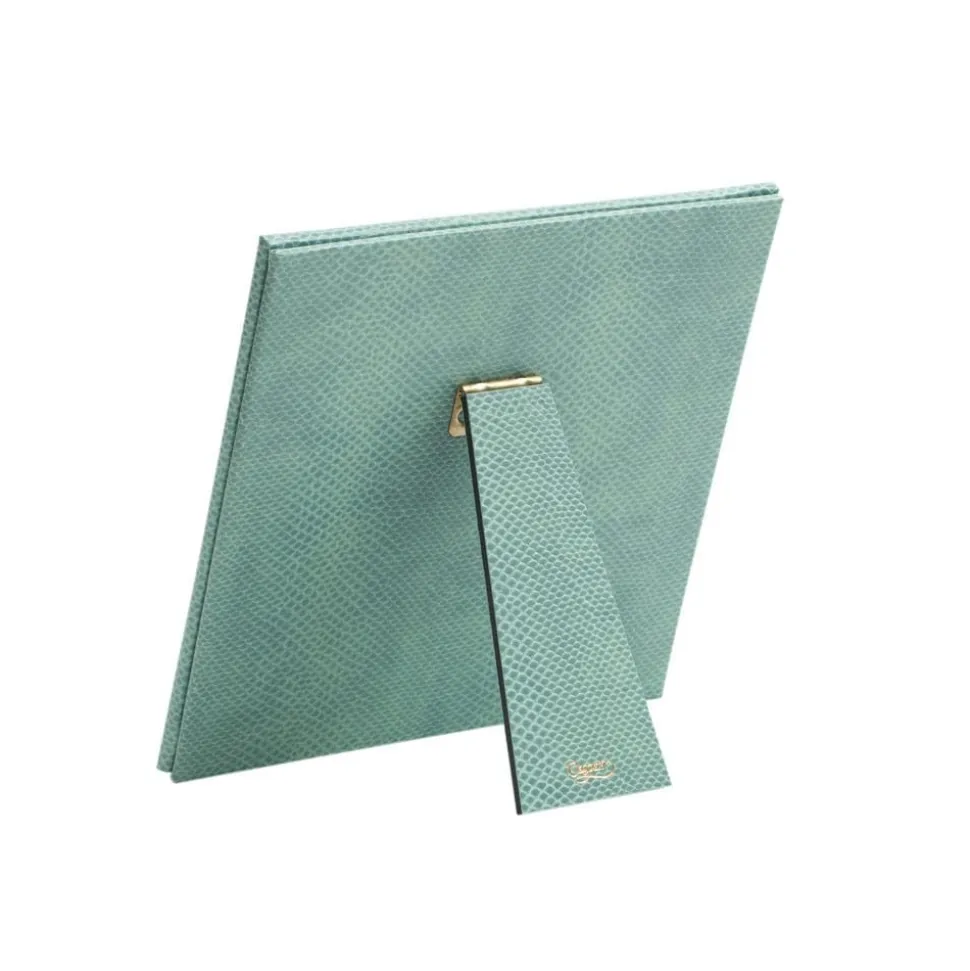 Snakeskin 4" Square Picture Frame in Mist - 1 Each