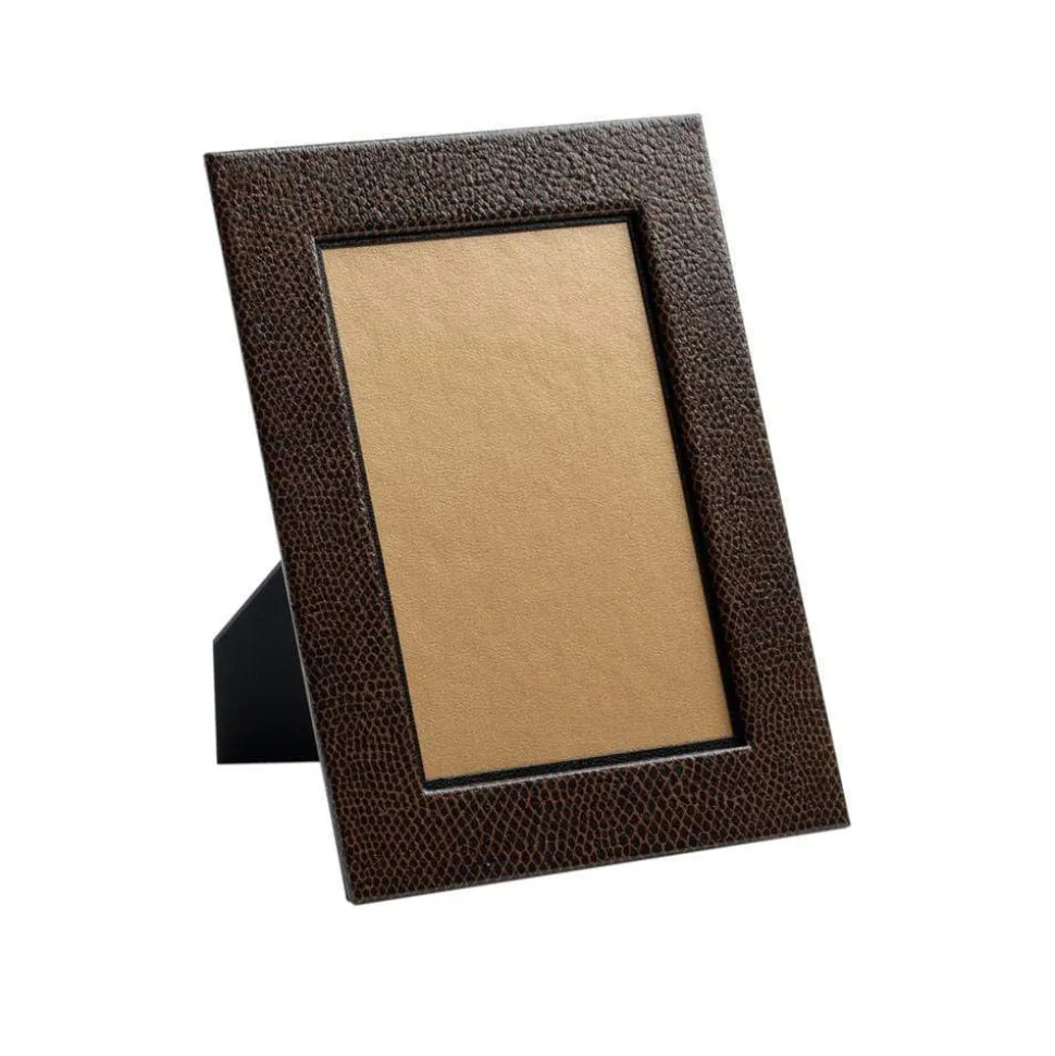 Snakeskin 4" x 6" Picture Frame in Brown & Black - 1 Each