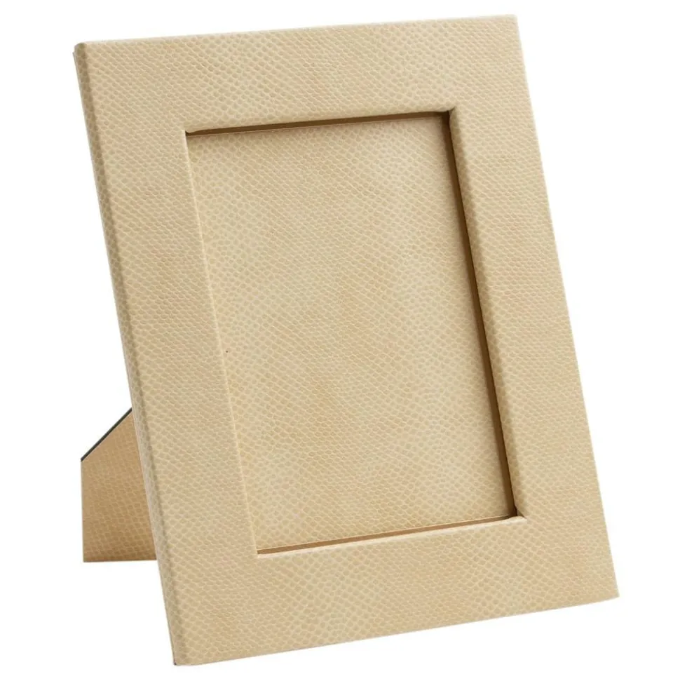 Snakeskin 5" x 7" Picture Frame in Ivory - 1 Each