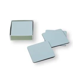 Soft Aqua Lizard Coasters - 8 Per Package