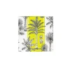 Southern Palms Green & White Cocktail Napkins - 20 Per Package