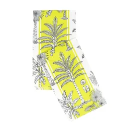 Southern Palms Green & White Guest Towel Napkins - 15 Per Package