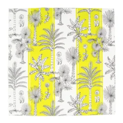 Southern Palms Green & White Luncheon Napkins - 20 Per Package