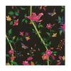 Sprigged Silk Paper Luncheon Napkins in Black - 20 Per Package