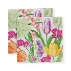 Spring Flower Show Paper Cocktail Napkins - 20 per Package