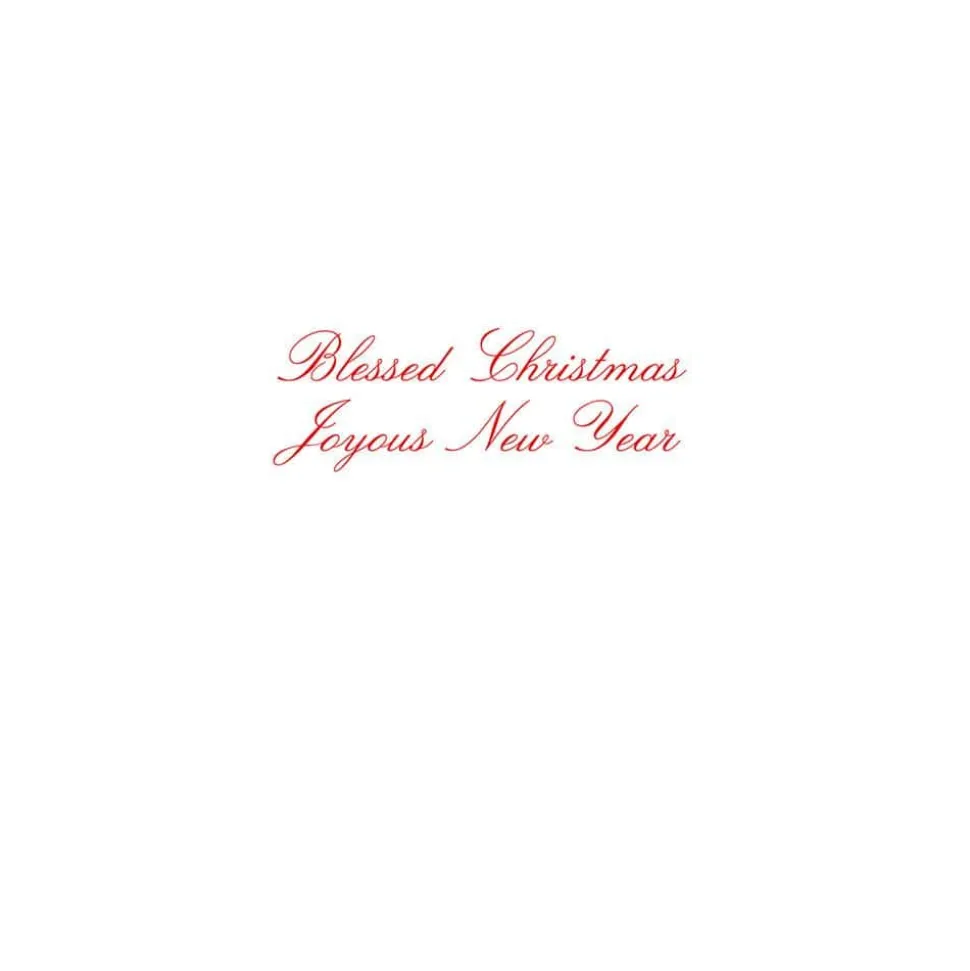 Star and Creche Personalized Christmas Cards